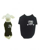 Hunde T-Shirt schwarz mit Teddypirat