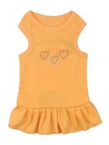 Hunde Kleid in orange