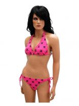 Bikini skull pink