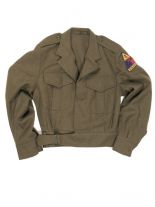 U.S. IKE Jacke mit Abzeichen neuwertig
