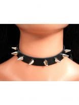 Leder Halsband mit 1,5 cm Cone Nieten