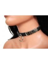 Leder Halsband Platten Nieten