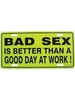 Autoschild Bad Sex