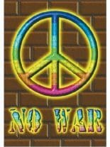No War Posterfahne