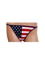 String Tanga USA blau