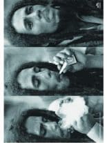 Bob Marley Poster Fahne Smoking