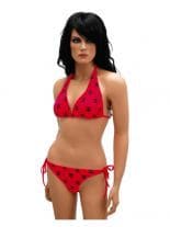 Bikini Totenkopf in rot