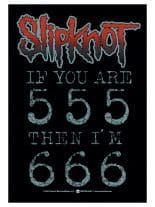 Slipknot Poster Fahne 666