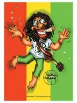 Rastaman grüner Planet Posterfahne