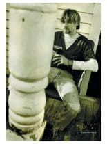 Kurt Cobain Poster Fahne Sepia