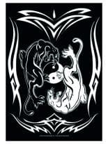 Yin Yang Posterfahne Panthers