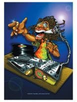 Rastaman DJ Posterfahne