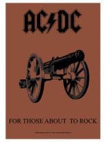 ACDC Poster Fahne for those about the Rock
