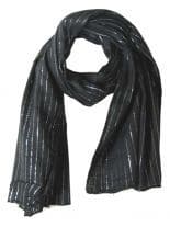 Lurex Tuch schwarz