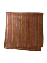 Lurex Tuch braun
