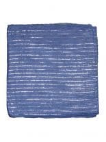 Lurex Tuch blau und silber