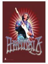 Jimi Hendrix Poster Fahne Red