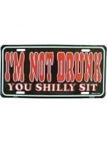 Autoschild Im not Drunk