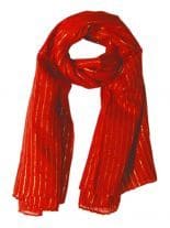 Lurex Tuch rot und gold