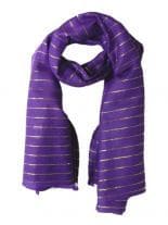 Lurex Tuch violett und silber
