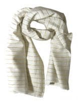 Lurex Tuch weiß