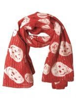 Lurex Tuch Skull Rosen