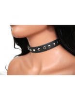 Leder Halsband Flach Nieten