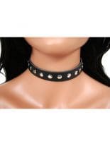 Leder Halsband Flach Nieten