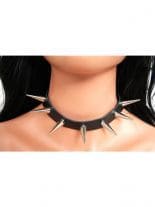 Leder Halsband Conenieten 3 cm