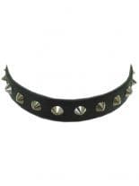 Leder Halsband Nieten
