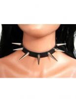 Leder Halsband mit 3 cm und 4 cm Conenieten