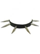 Leder Halsband Spitz Nieten 4,5 cm und 3,5 cm