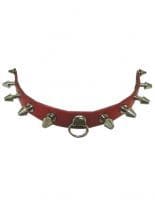 Leder Halsband Killer rot