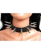 Leder Halsband Predator 3,5 cm Nieten
