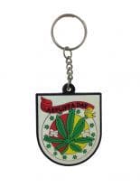 Schlüsselanhänger Cannabis aus Gummi