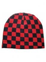 Beanie kariert rot