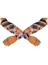 Tattoo Stulpen Blumen