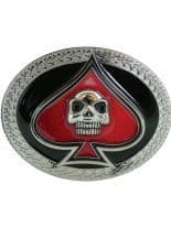 Gürtelschnalle Totenkopf mit Piek