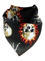 Bandana Totenkopf Flammen