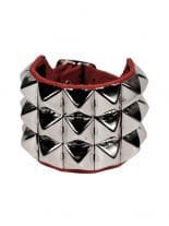Leder Armband Pyramids rivets