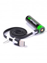 Akku mit USB 18650 USB Lithium Ion 3.6V 3.400mAh