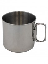 Edelstahl Becher mit Klappgriffe
