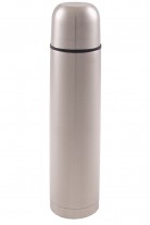 Edelstahl Thermoskanne silber mit Schnellverschluss