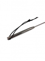 Edelstahlgerte mit Leder 78,5 cm