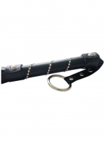 Flogger Leder Peitsche mit Steinchen