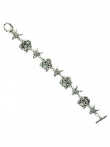 Heavy Metal Armband Devil and Skull