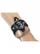 Kunstleder Armband Anker