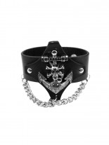 Kunstleder Armband Anker