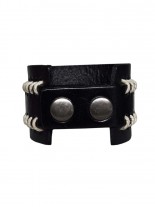 Kunstleder Armband Eisernes Kreuz schwarz