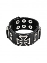 Kunstleder Armband Eisernes Kreuz